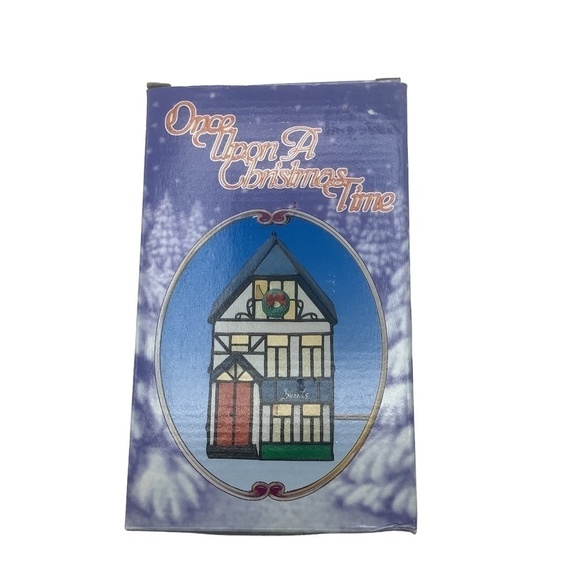 NEW Once Upon A Christmas Time Lighted Porcelain Sweets Shop House NIB - Picture 1 of 4